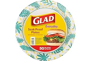 Glad Spongebob Plates, 10" Paper Plates for Kids