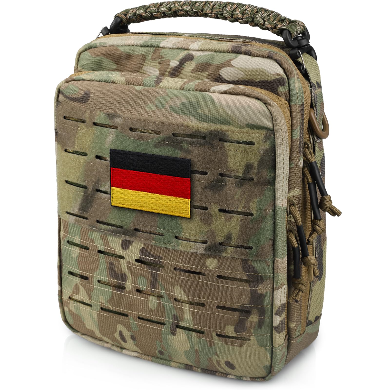 WYNEX Tactical Molle Admin Organizer, Utility EDC Modular Tool Bag with Double Layer Design, Medical EMT Attachment Bag, Large Capacity