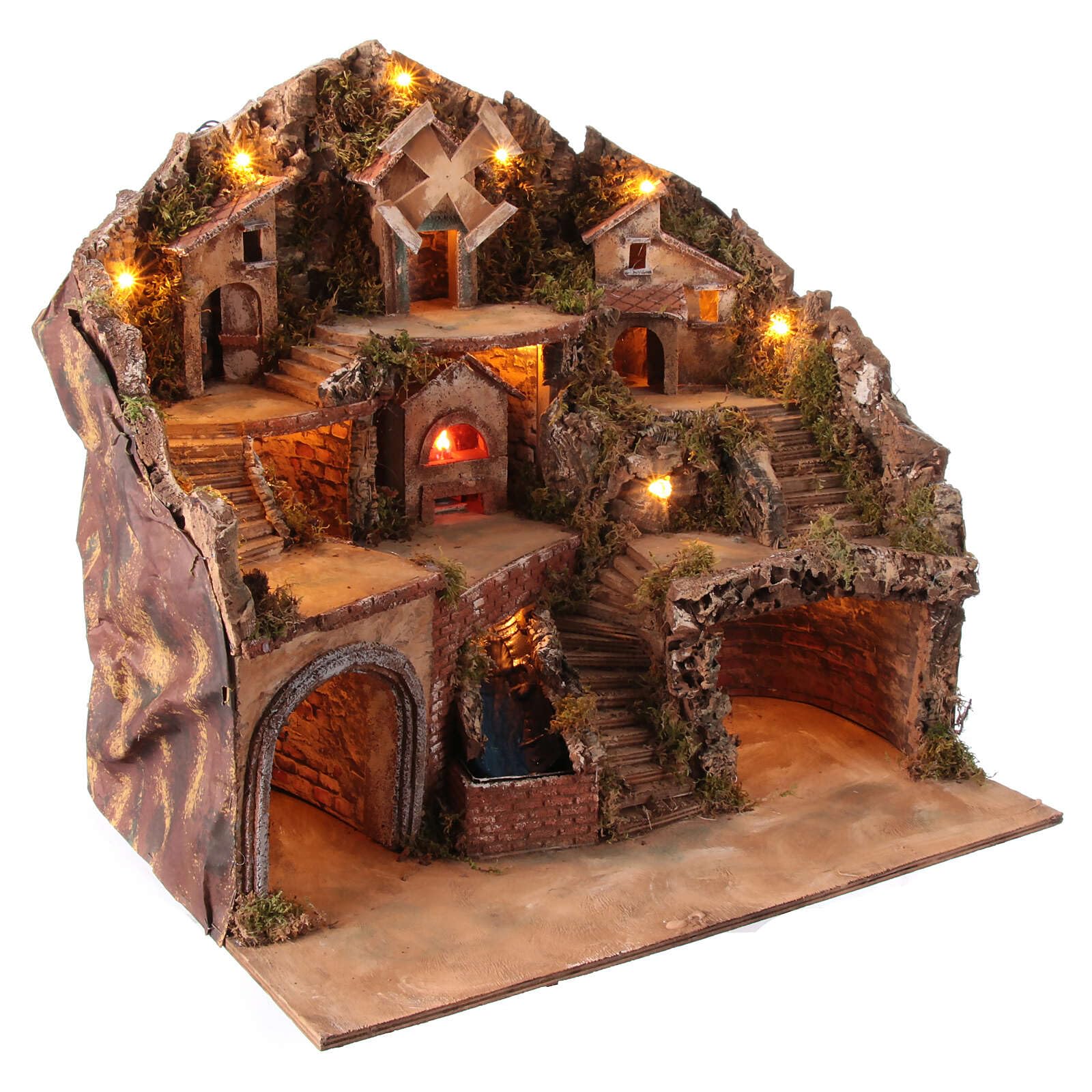 Holyart Presepe Napoletano: Borgo presepe napoletano 50x80x60 cm