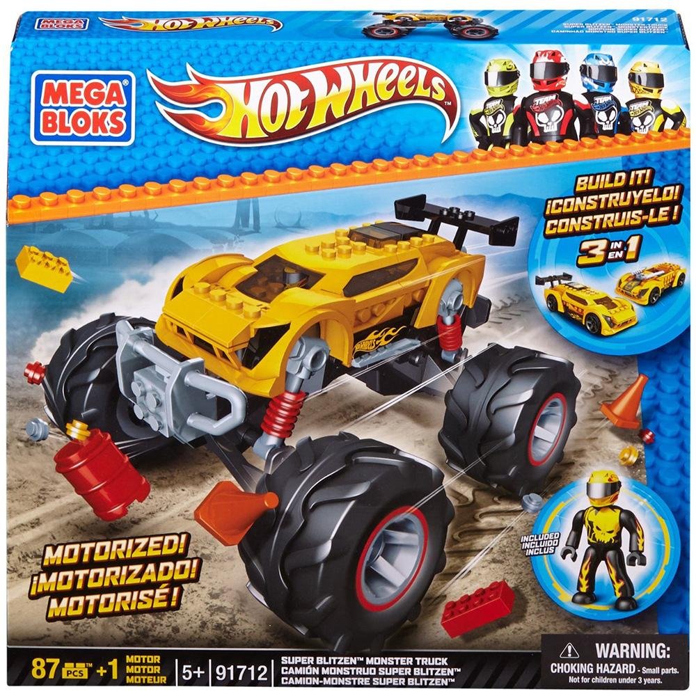 Hot Wheels - Monster Truck, Juego de construcción (Mega Bloks 91712)