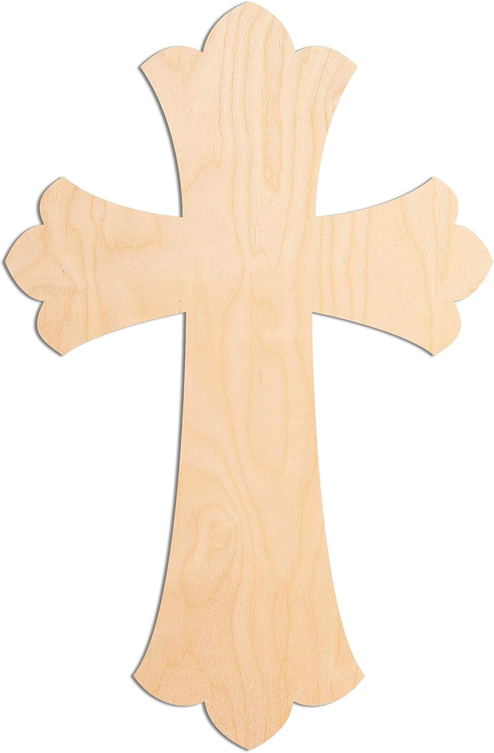 Unfinished Pointy Cross, 24-Inch