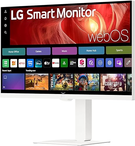 Miniatura 5 de LG 27U730SA-W Monitor de computadora IPS Smart 4K UHD (3840 x 2160) de 27 pulgadas, HDR10, altavoz integrado, pantalla compartida, Bluetooth,