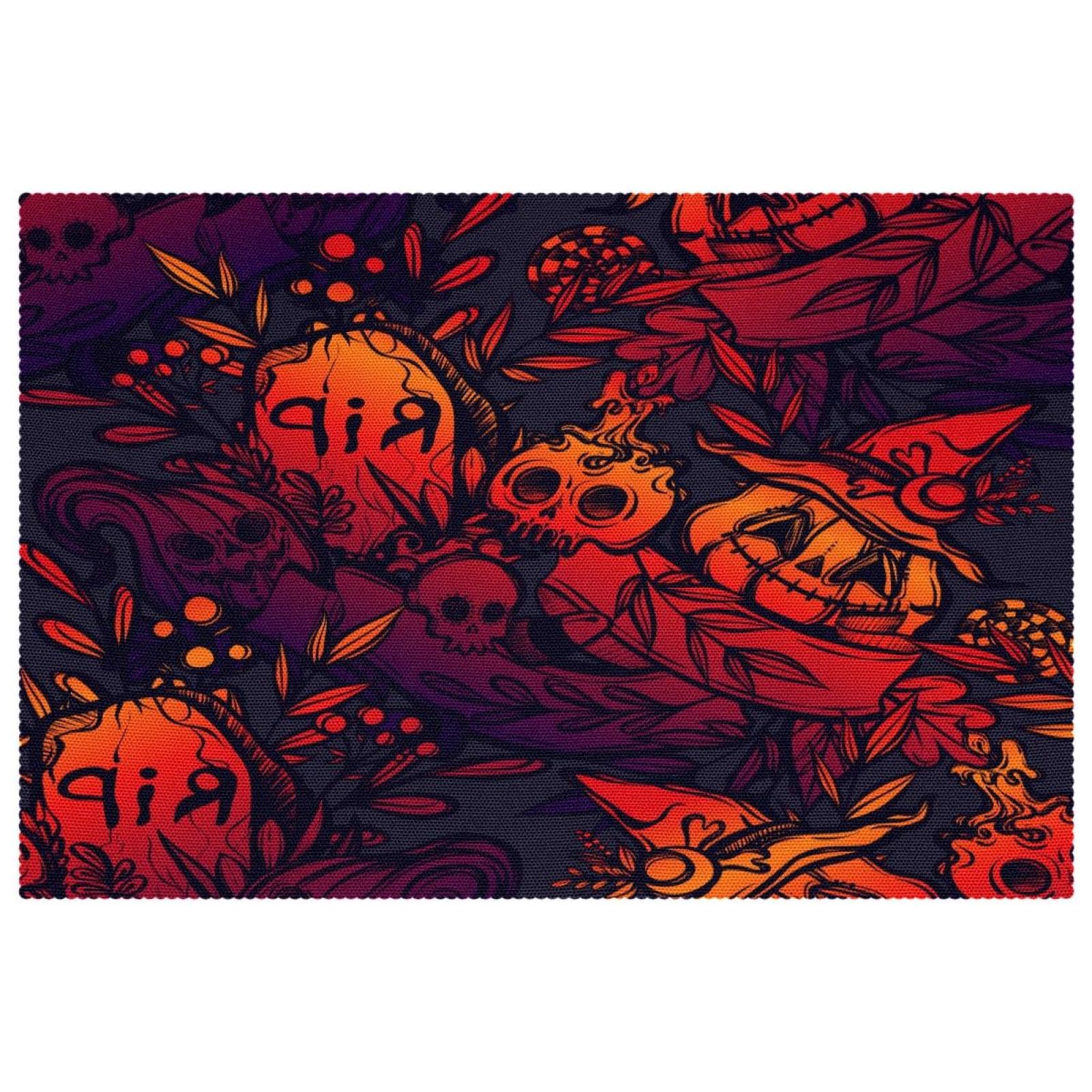 Set de table Halloween pour repas de fête et décoration de cuisine