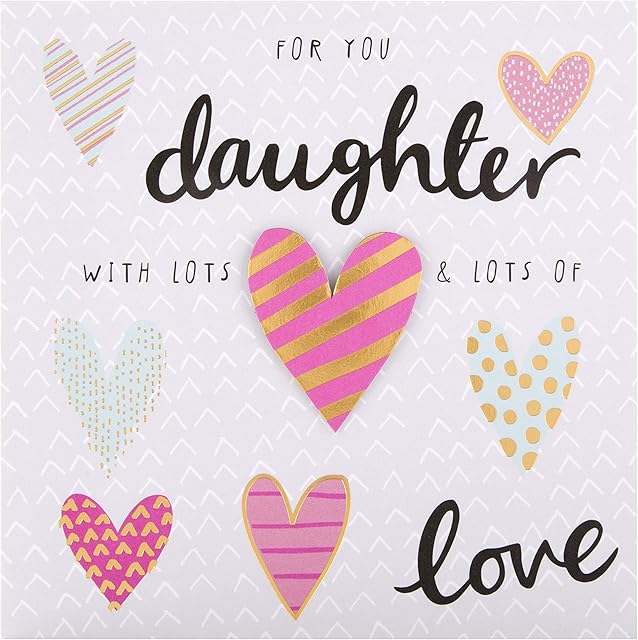 Birthday Card for Daughter from Hallmark - 3D Heart Design