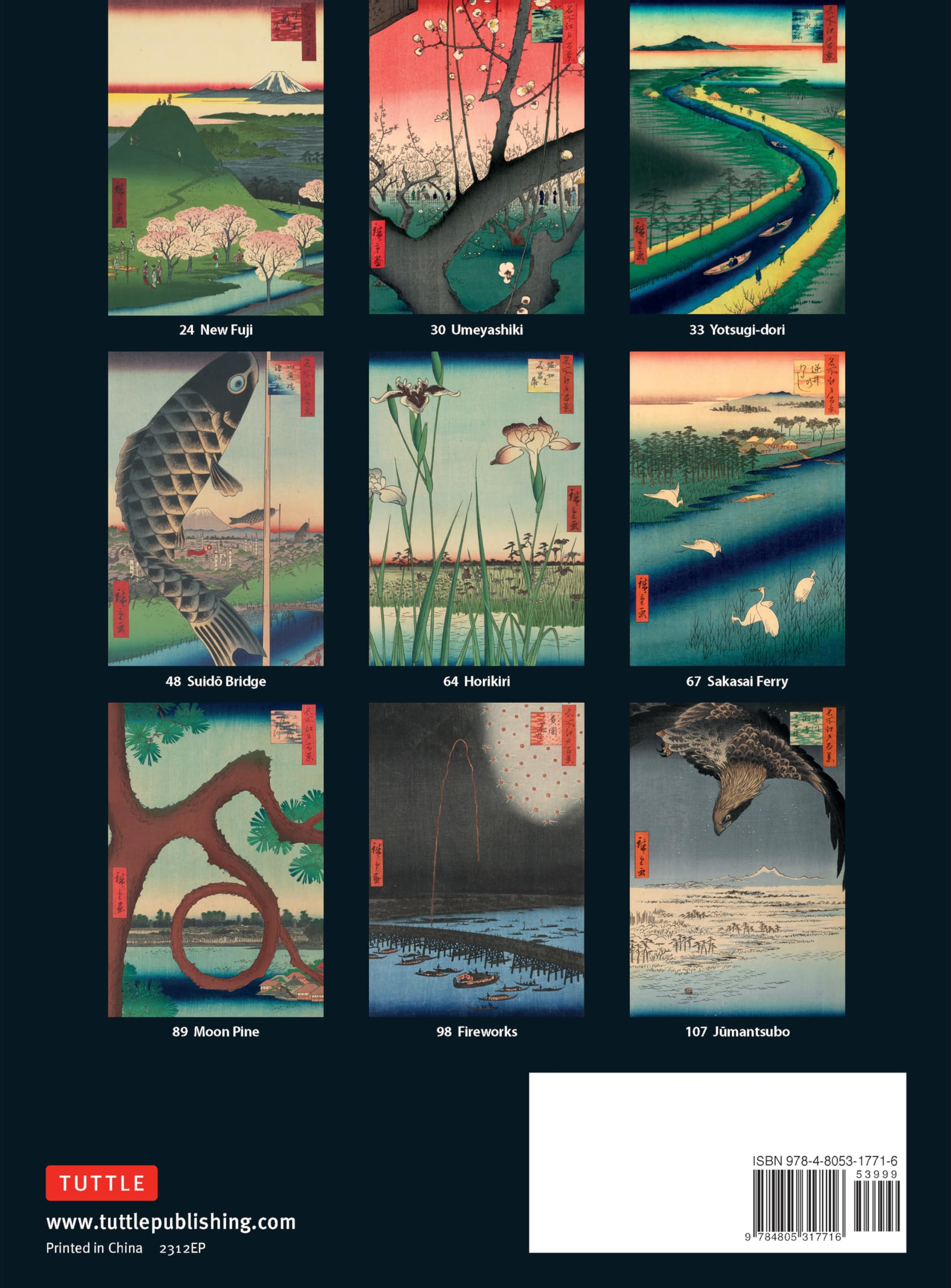 Hiroshige's One Hundred Famous Views of Edo /anglais: The Definitive Collector's Edition (Woodblock Prints)