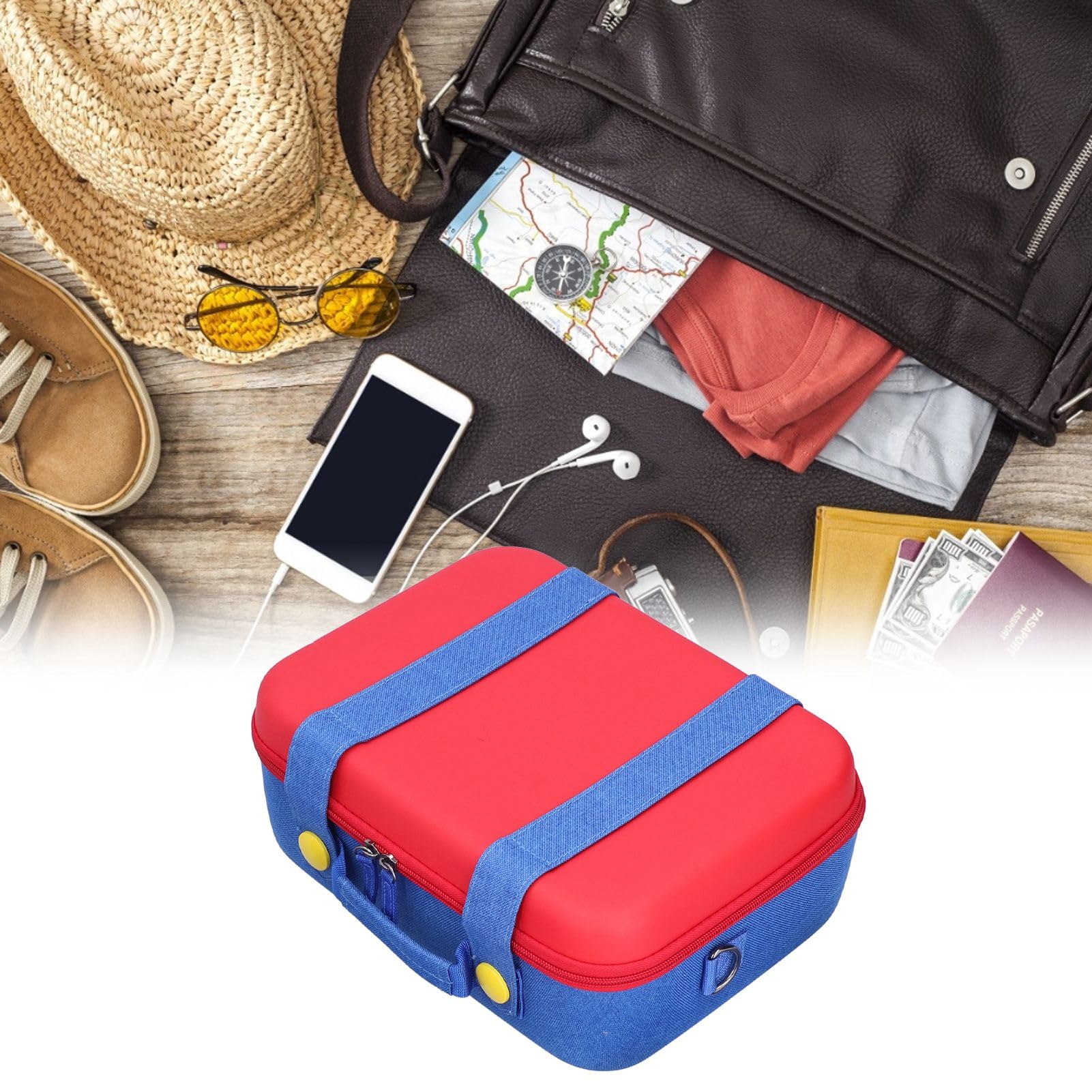 Custodia da Viaggio per Nintendo Switch Custodia da Trasporto Guscio Rigido Protettivo Simpatica Grande Custodia Inclusa Custodia da Trasporto Sottile Portatile Fit Switch