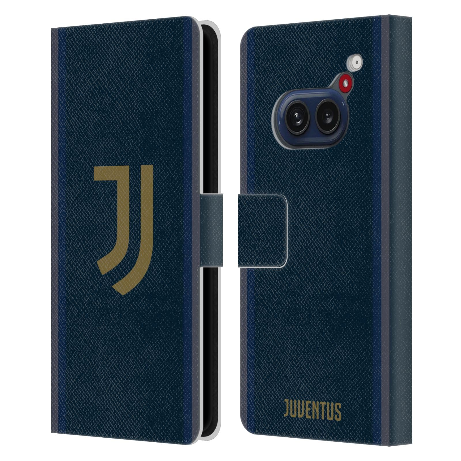 Head Case Designs Officially Licensed Juventus Football Club Third 2024/25 Kit Leather Wallet Case Compatible with Nothing Phone (2a)