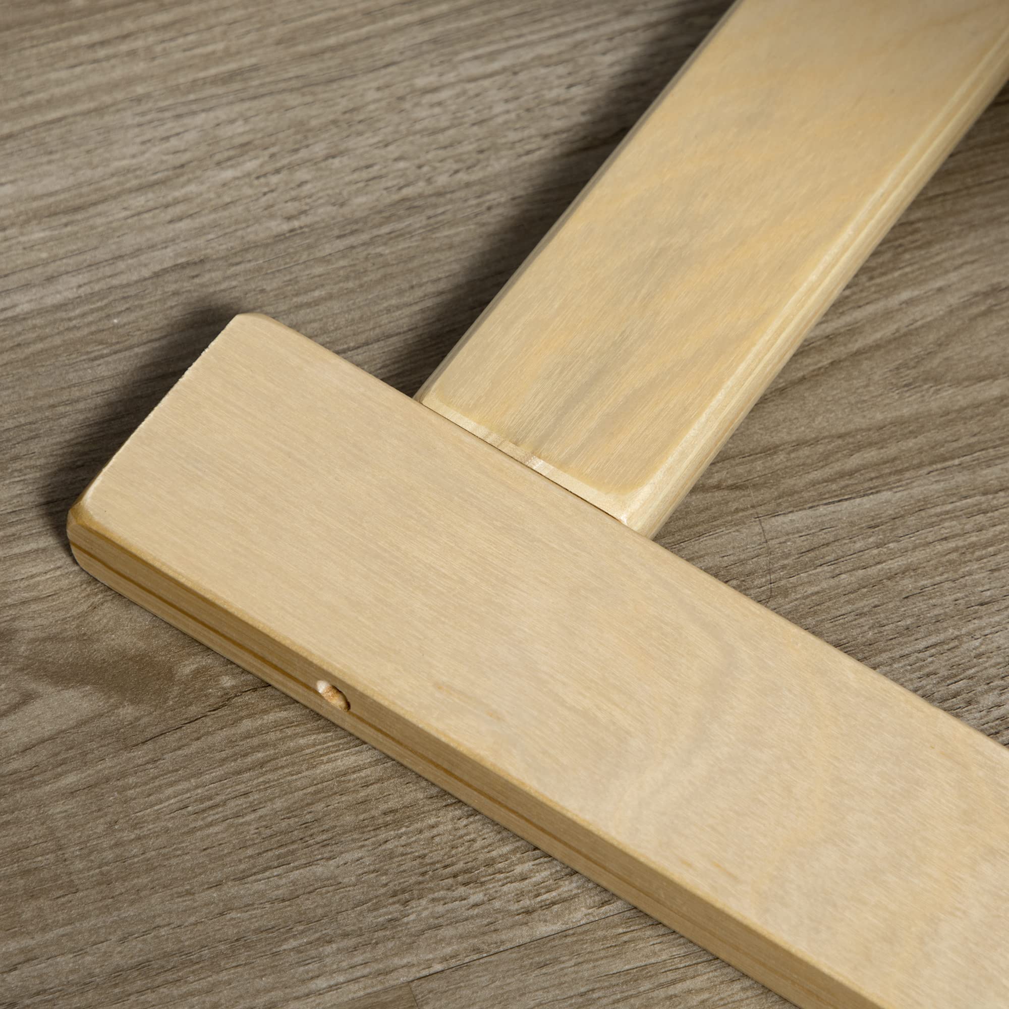 HOMCOM Poltrona Relax in Legno con Poggiapiedi a 5 Livelli e Poggiatesta, Poltrona Ergonomica in Legno di Betulla e Tessuto, 66,5x94x100 cm, Grigio