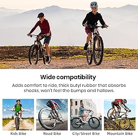 CalPalmy 28 x 1.75/1.95/2.125 Road/Mountain Bike Replacement Inner Tubes Schrader Valve 32mm for Road Bikes with Tire Size of 28 (2 Inner Tubes)