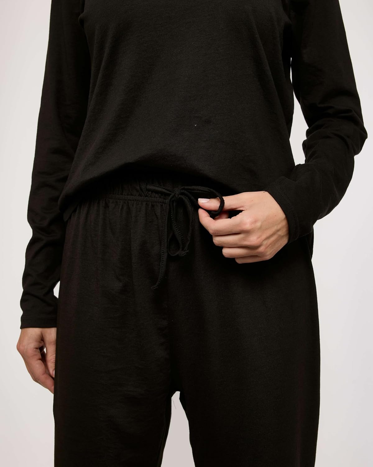 Real Essentials 2 Pack Women's Soft Cotton Long Sleeve Pajama Set with Pants - Lounge Sets for Women (Available In Plus) - Image 3