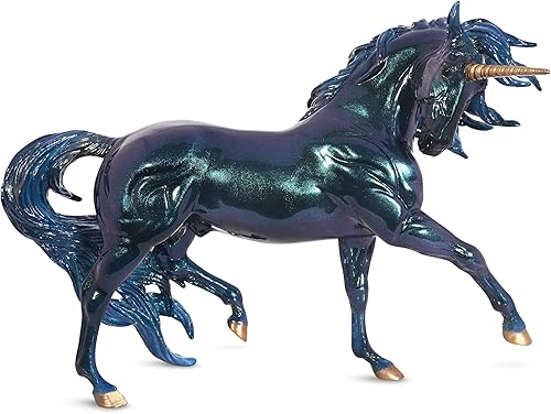 Breyer Caballos Serie Tradicional Neptune Unicorn Stallion  Modelo de juguete de unicornio  13 x 9 pulgadas  Escala 19  Modelo #B-TR-10013