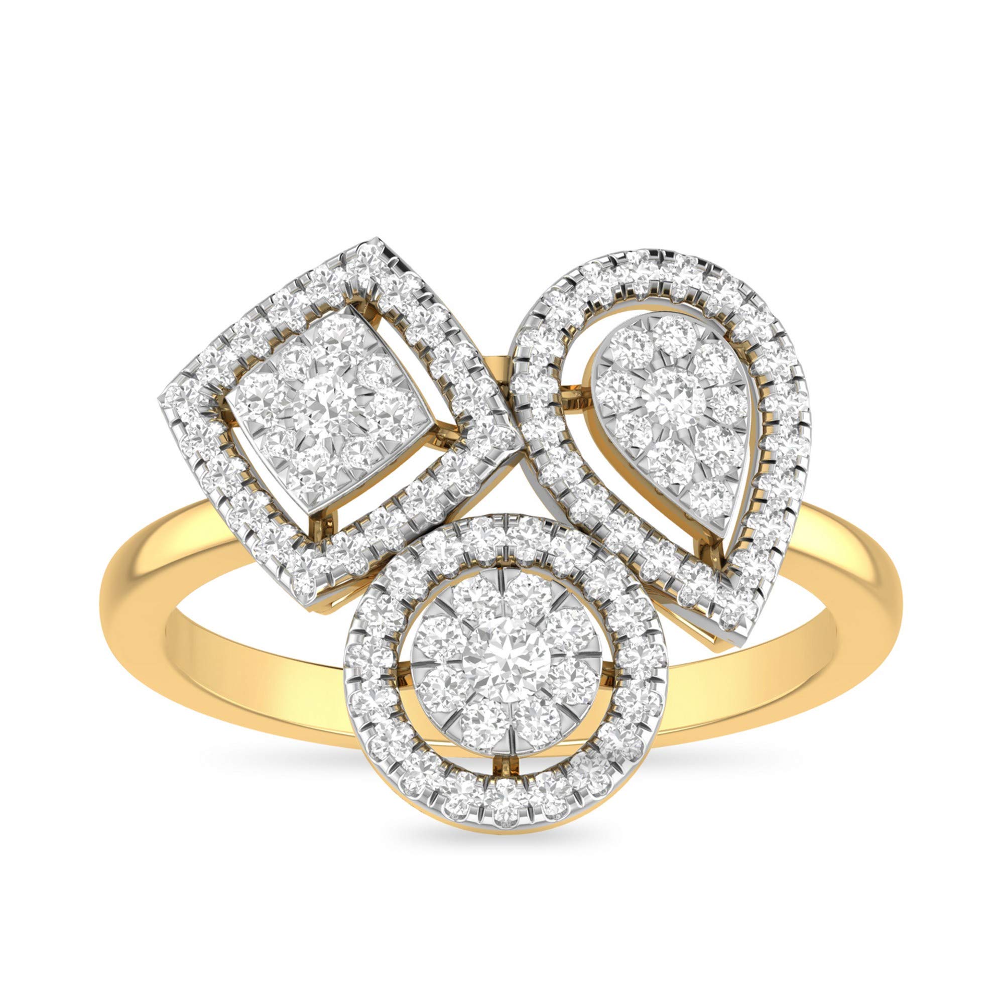 pc jeweller Yellow Gold and Solitaire Ring for Women-picture-20