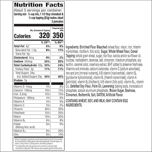 Miniatura 8 de Betty Crocker Mezcla completa de panqueques de canela Toast Crunch caja de 156 onzas