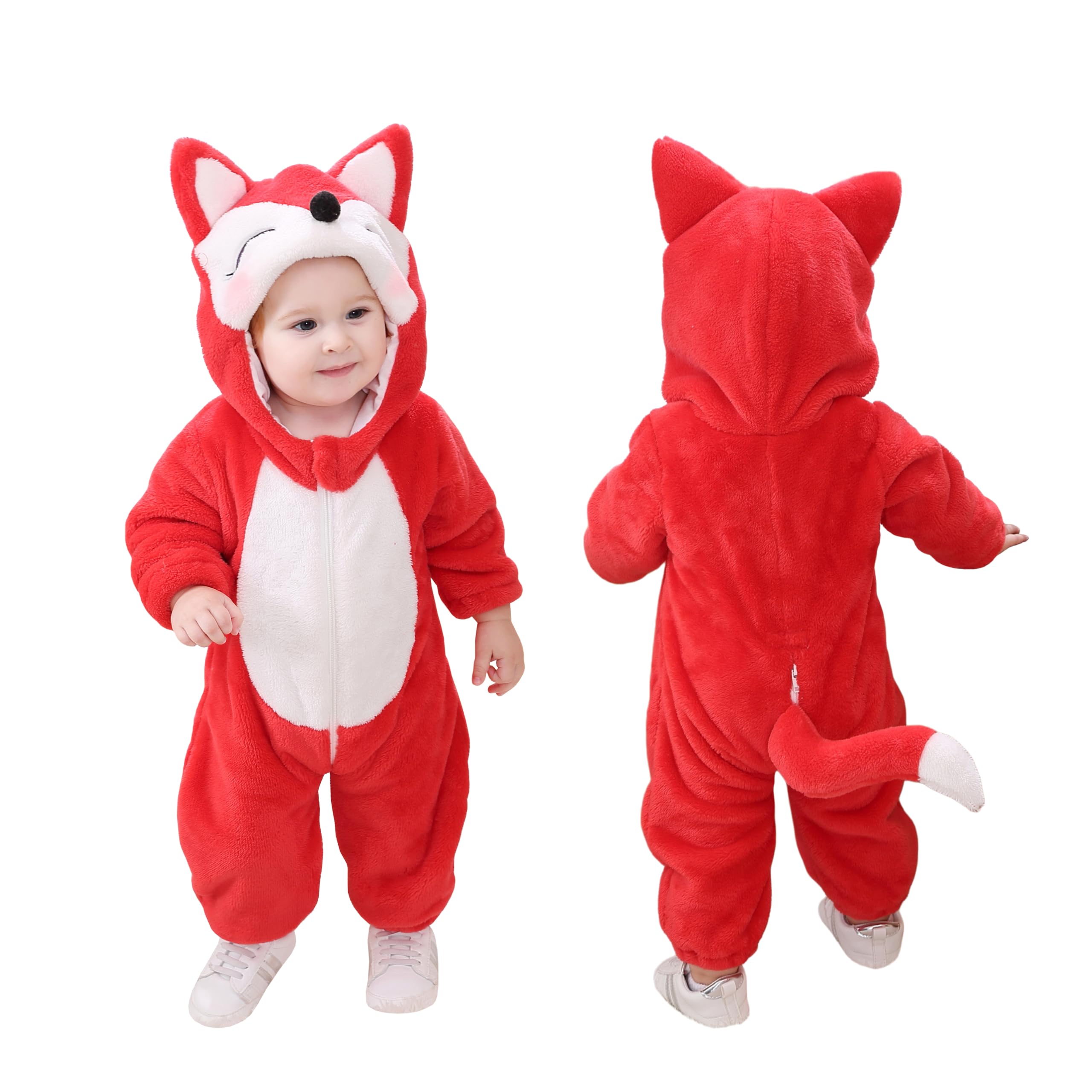 TONWHAR Kid's And Toddler's Animal Halloween Costume Outfit Baby One-Piece Rompers Onesie — view 14