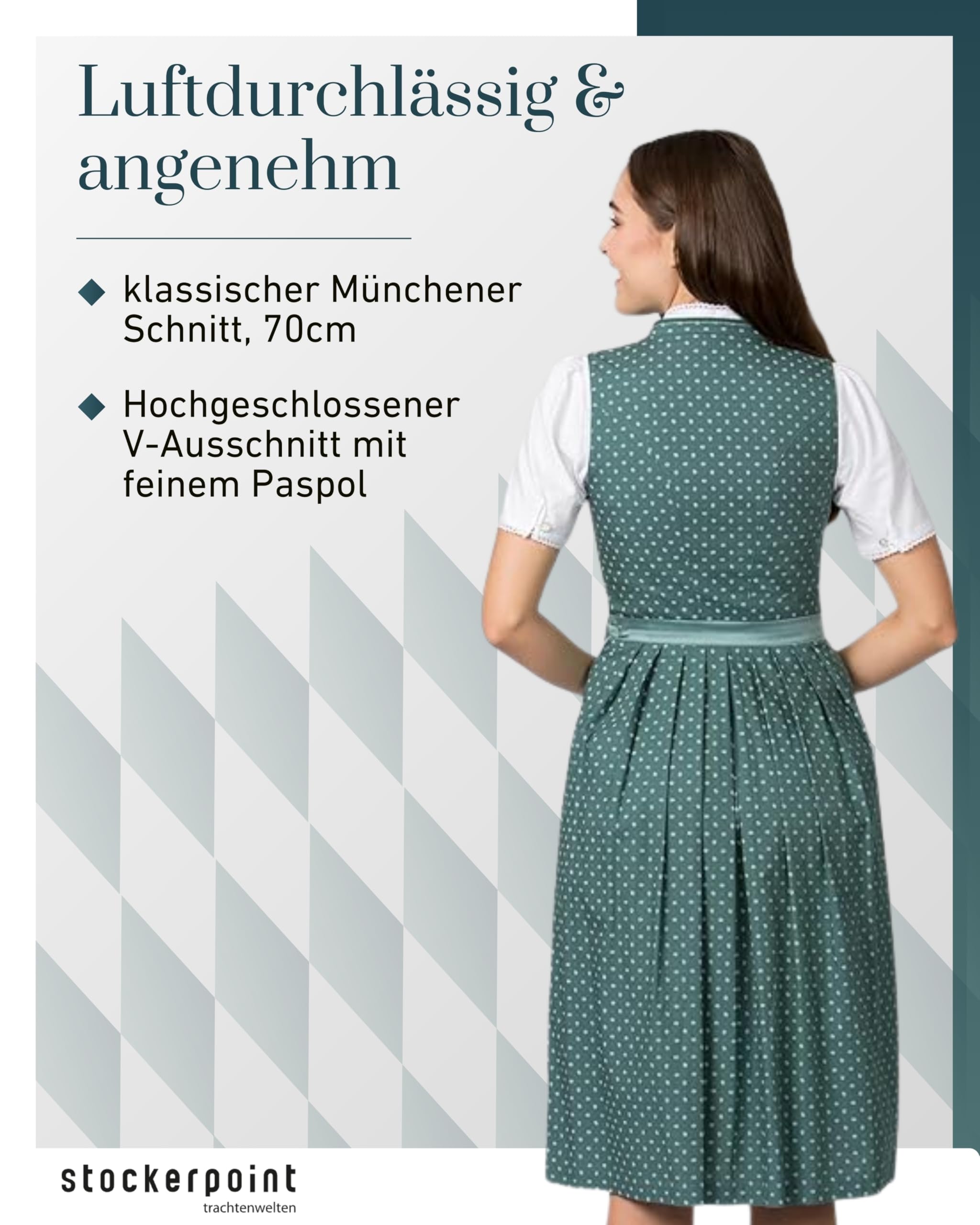 Damen Dirndl Linda Kleid für besondere Anlässe (1er Pack)