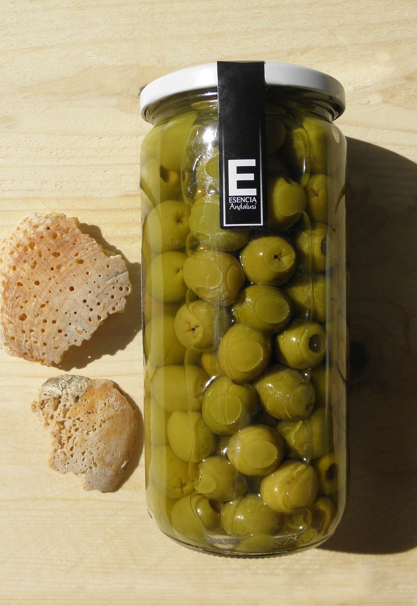 Aceituna verde Manzanilla Extra sin hueso Esencia Andalusí sabor Anchoa. Categoria Gourmet 700 grs — view 4