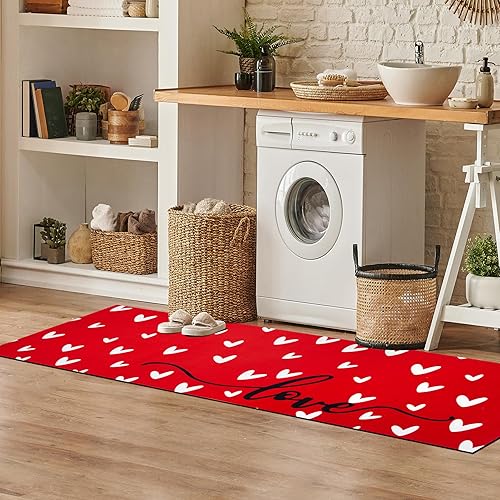 Miniatura 5 de MATBAR Regalos para mamá, juego de 3 tapetes de cocina antideslizantes y lavables, para el día de la madre, día de San Valentín, juego de 3 piezas