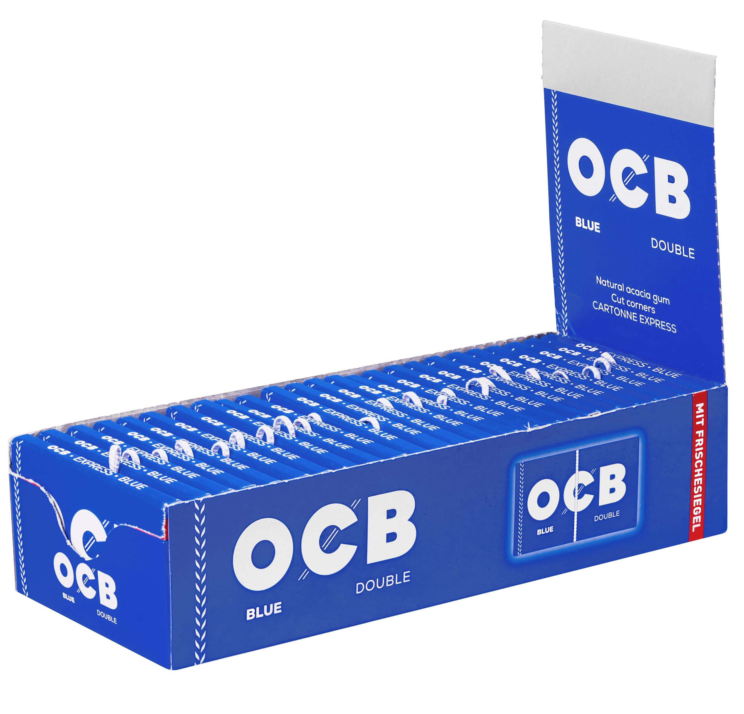 OCB 1000 niebieski elastycznych papierkow, 25 broszur, 100 arkuszy