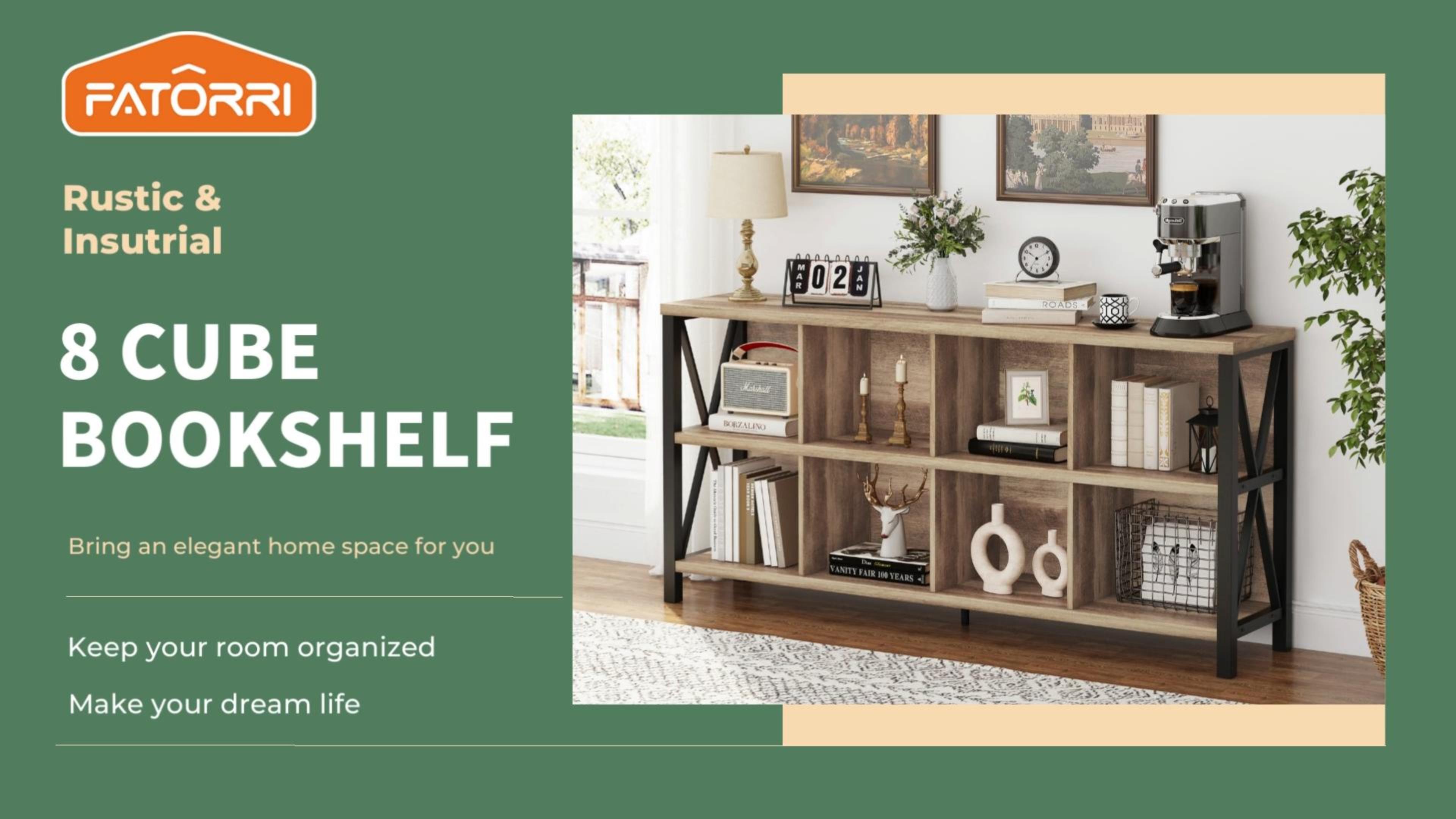 Amazon.com: FATORRI 8 Cube Storage Organizer Bookshelf