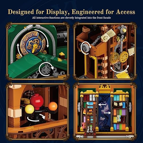 Miniatura 4 de Steampunk Time-Rift - Juego de ladrillos de construcción, 3187 piezas de construcción modular de Chrono Custodians Collection Set de exhibición para