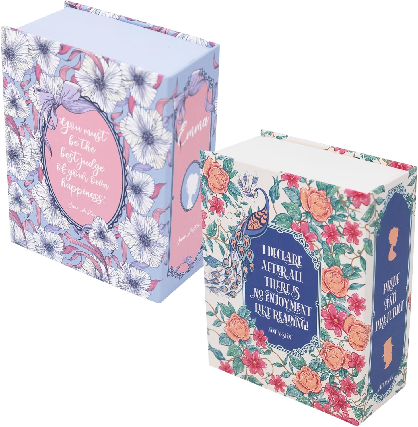 Steel Mill & Co Mini Book Puzzle Set of 2 Jane Austen Themed Puzzles, 50-Piece Literary Jigsaw Puzzles, Decorative Book-Style Keepsake Boxes, Gift for Book Lovers (Emma & Pride and Prejudice) - Image 2