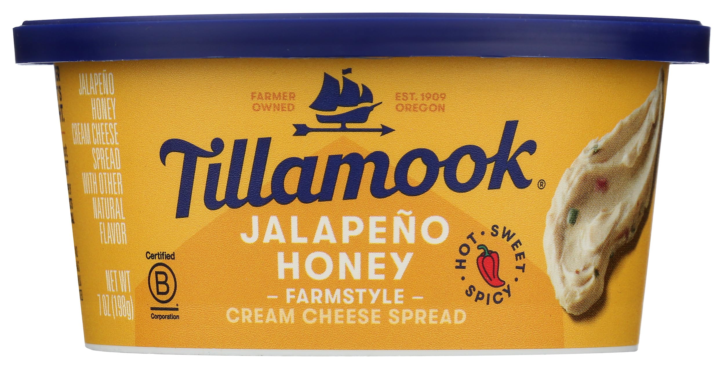 Tillamook Jalapeno Honey Cream Cheese Spread, 7 Oz