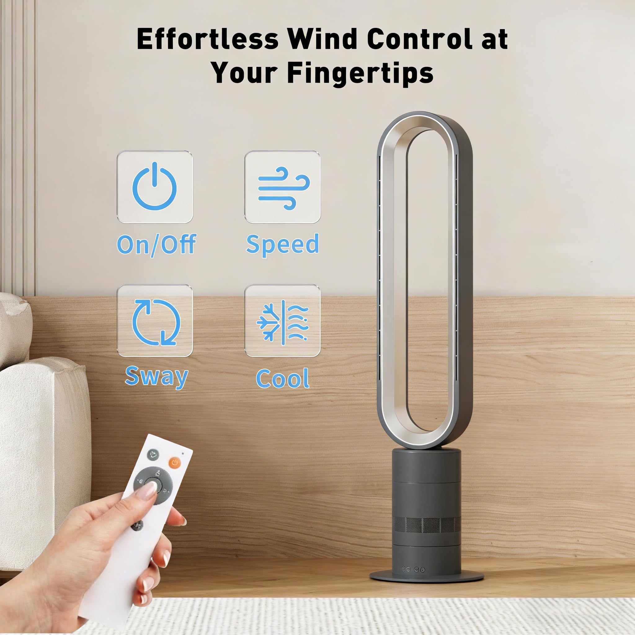 Amazon.com: Xcity H601 Bladeless Tower Fan, 10 Cooling Speeds