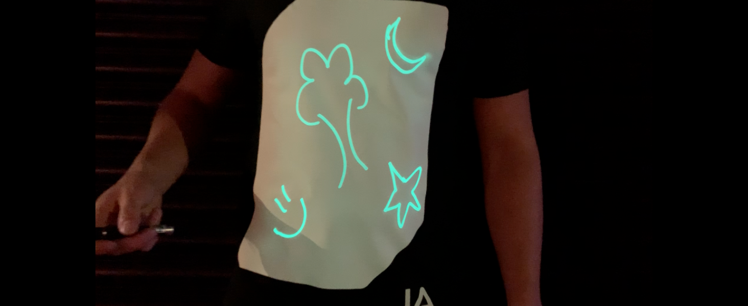 Illuminated Apparel Original Adults Interactive Glow in The Dark T 