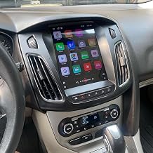 PHEZEN Car Radio Stereo Fit for Ford Focus 2012-2018, 9.7 inch Touchscreen Car Radio with Carplay Android Auto in-Dash Head Unit GPS Navigation Mirror Link HD Camera - 2+32G