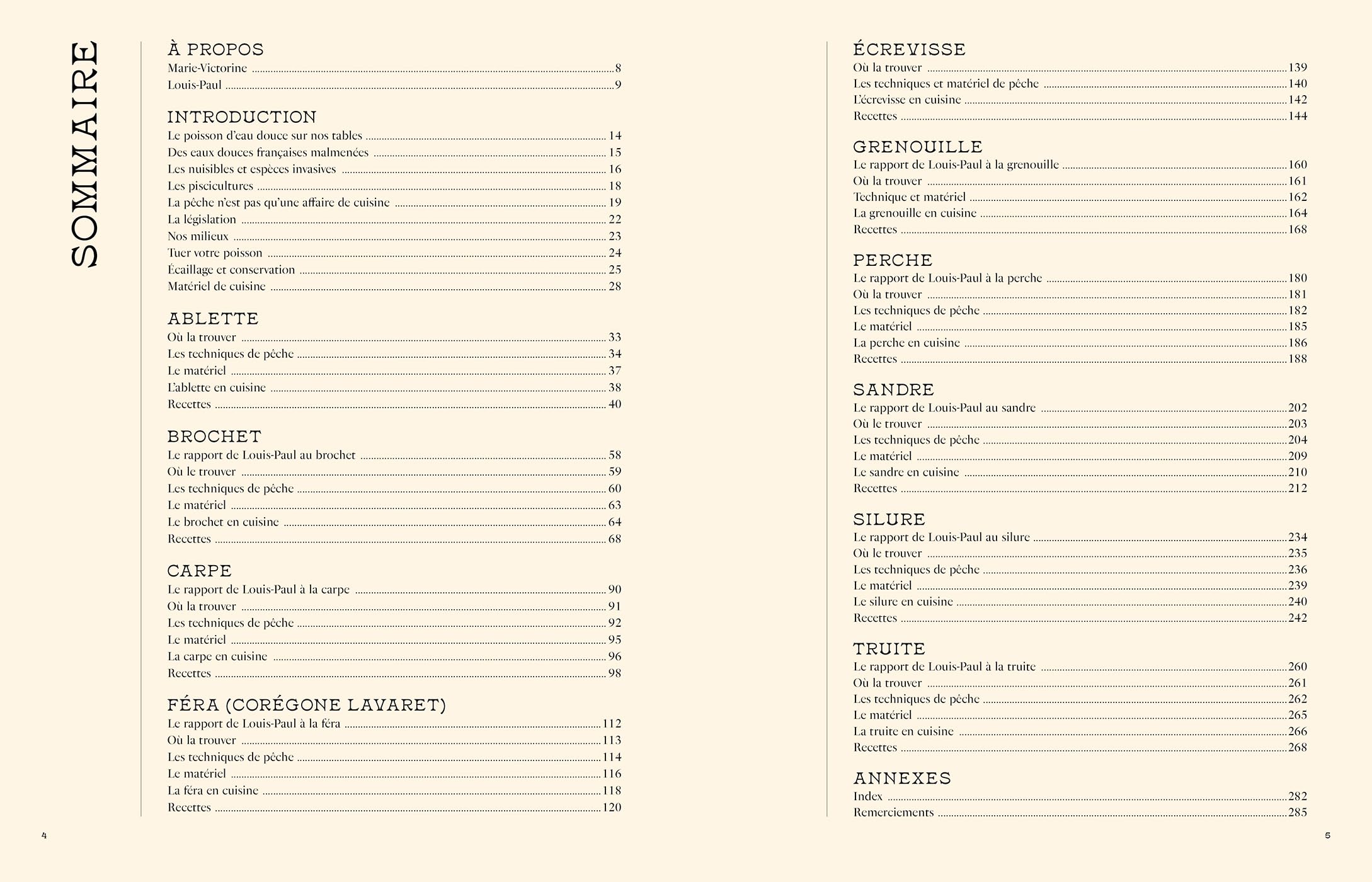 Eau douce: Pêches & recettes