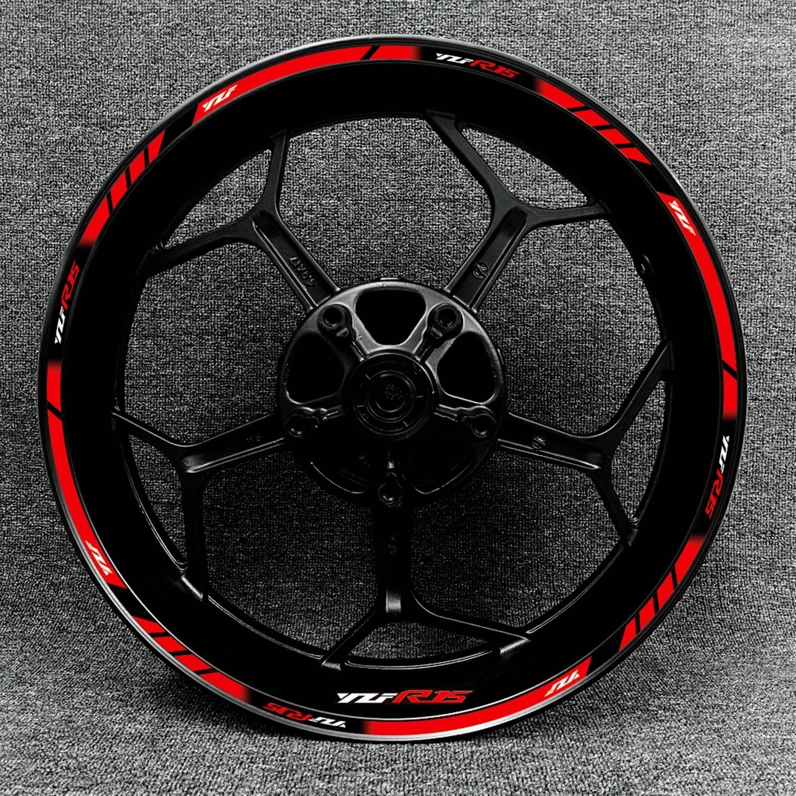 Motorcycle Wheel Rim Decal Decorative Hub Waterproof Reflective Sticker for Yamaha YZF R15 Decorative(Color11)