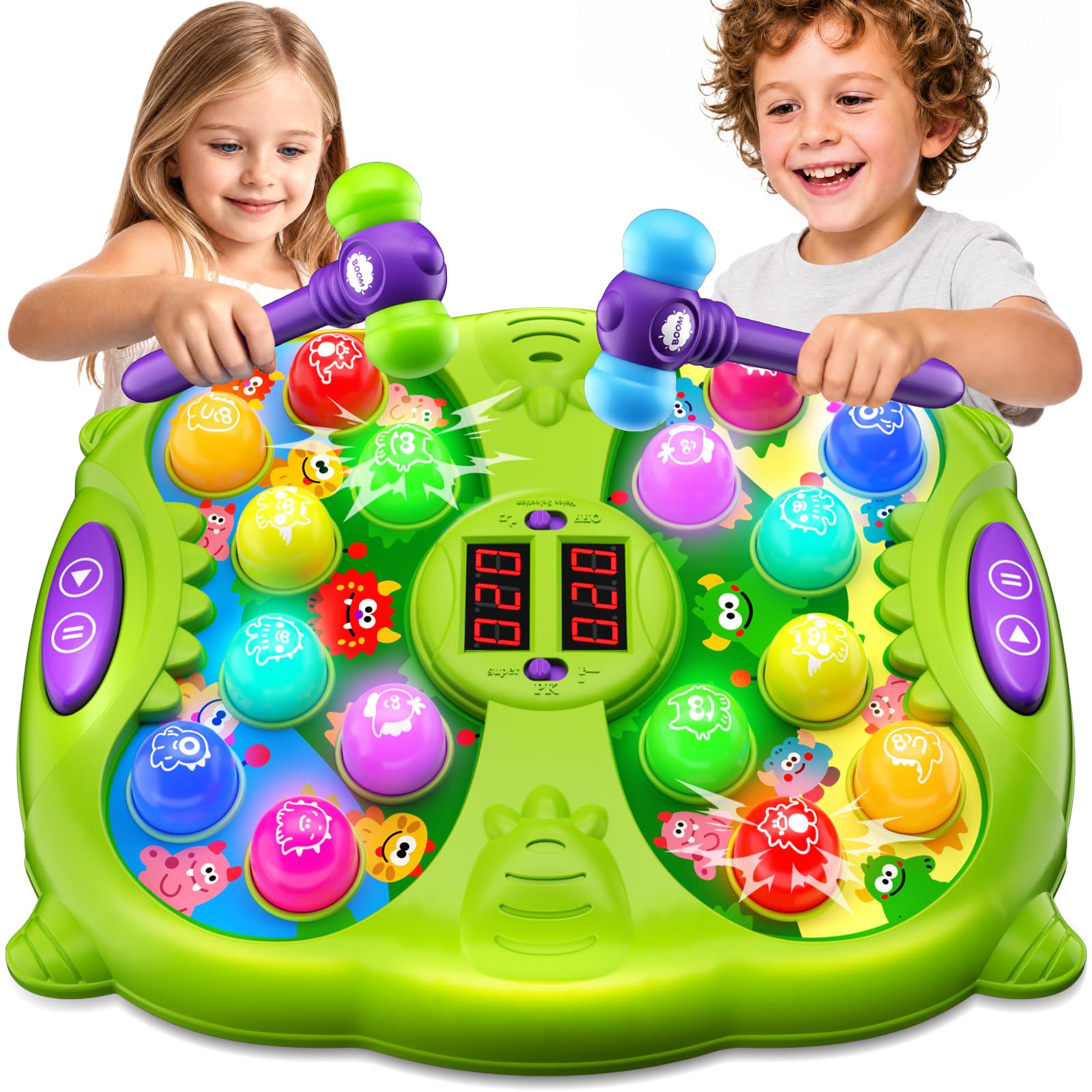 Amazon.com: Noltola Monster Whack-a-Mole Game for Kids Ages 3-12