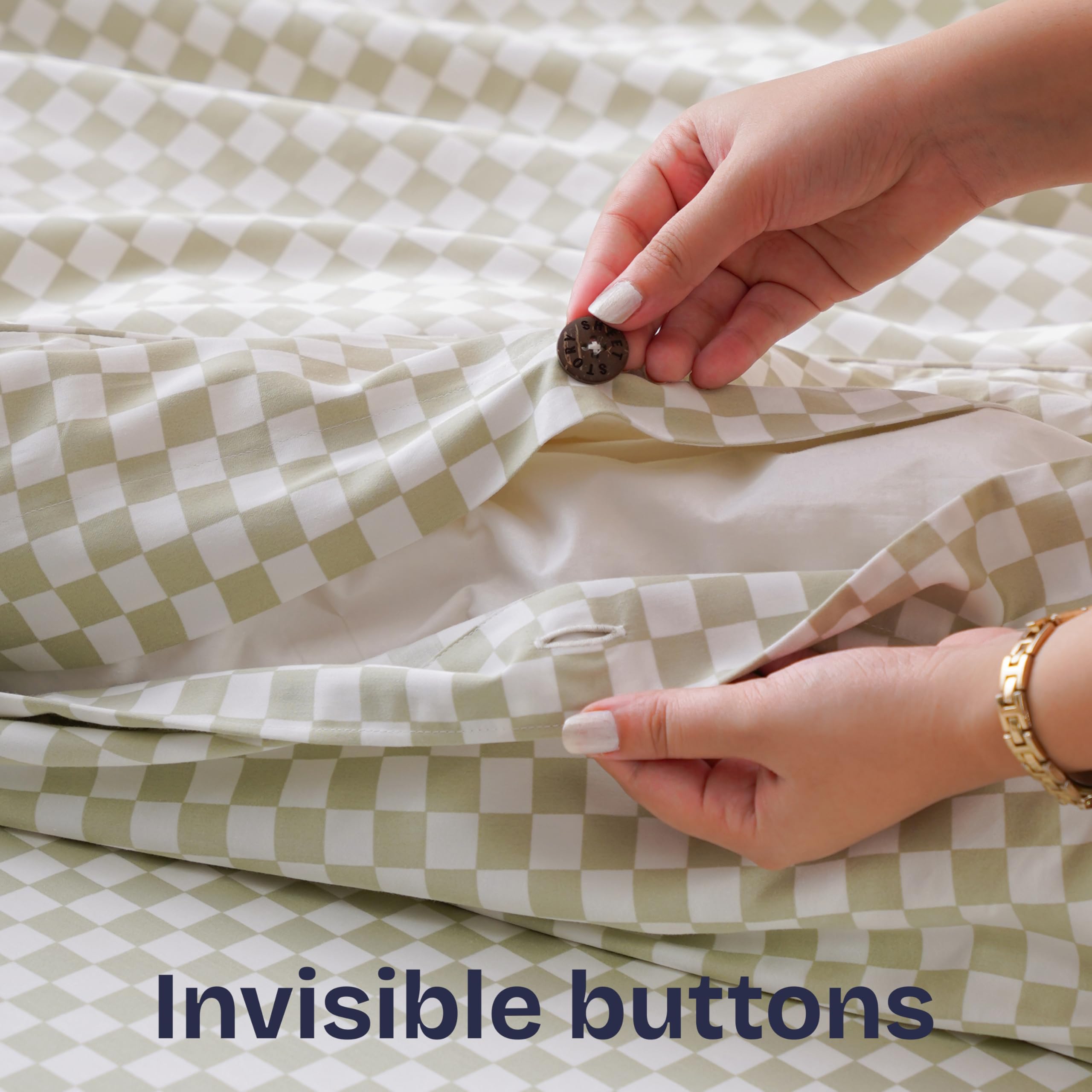 Sheet Story Bamboo Double Duvet Cover Set, 400 Thread Count, Double Duvet Cover Sets with Pillowcases - Image 4
