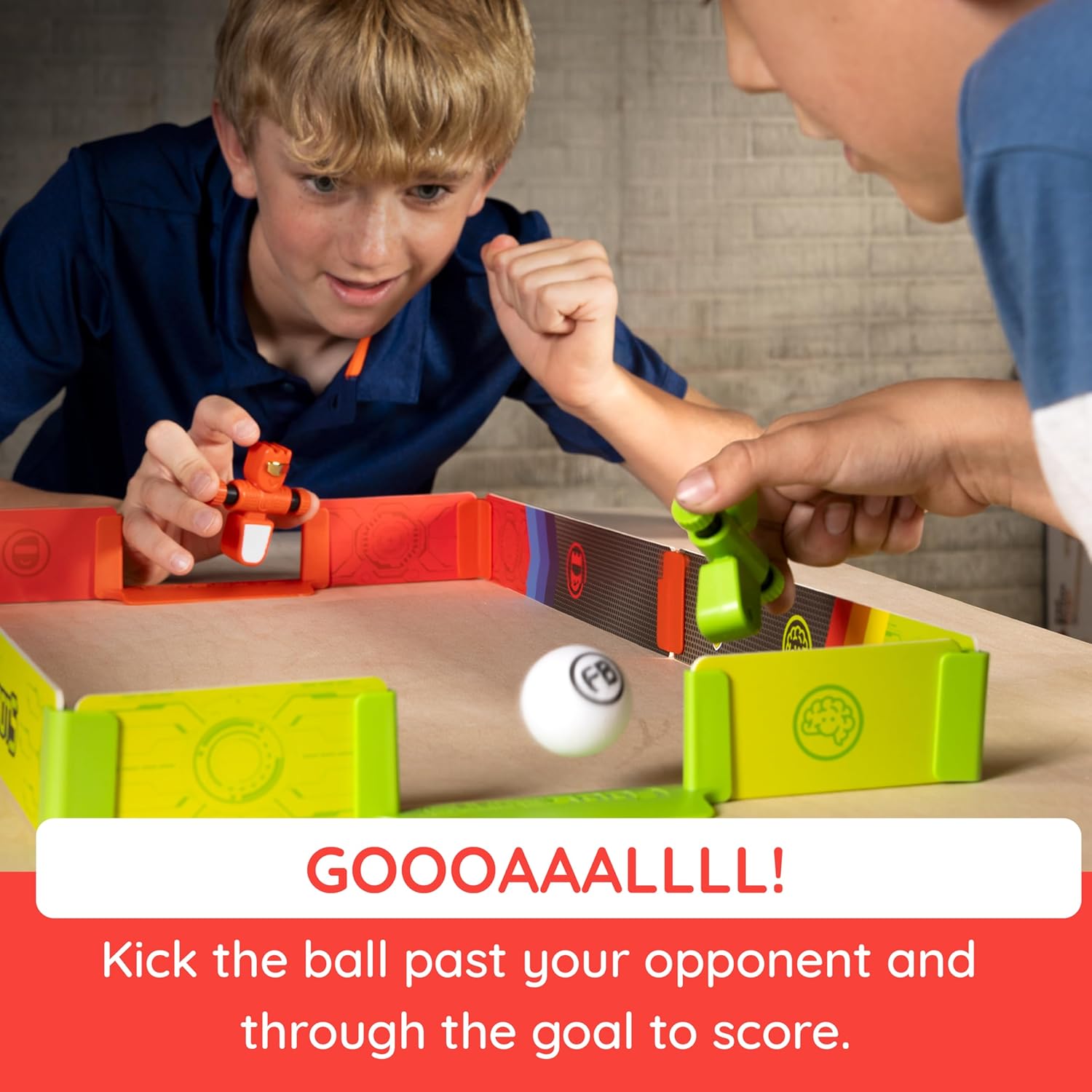 Fat Brain Toys Foosbots Stadium Battle Set, 2 Player Games for Kids Toys, New Active Play for Ages 6 and Up