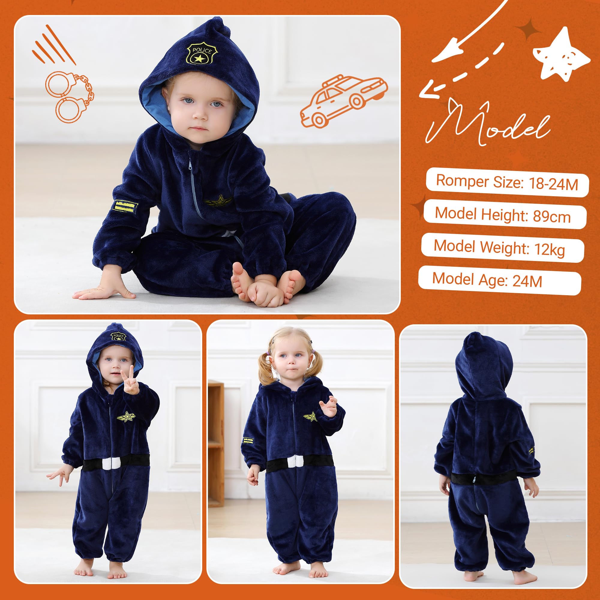 HAHASHOW Costume Carnevale Neonato Vestito Carnevale Neonata 0-5 Anni