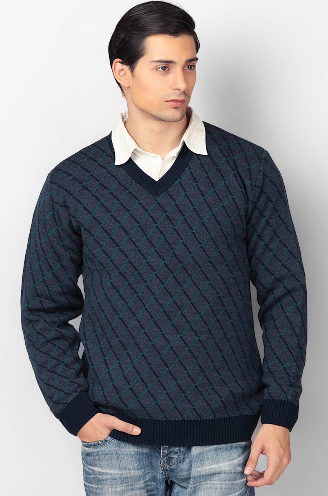 Men's Blended Sweater (Navy)