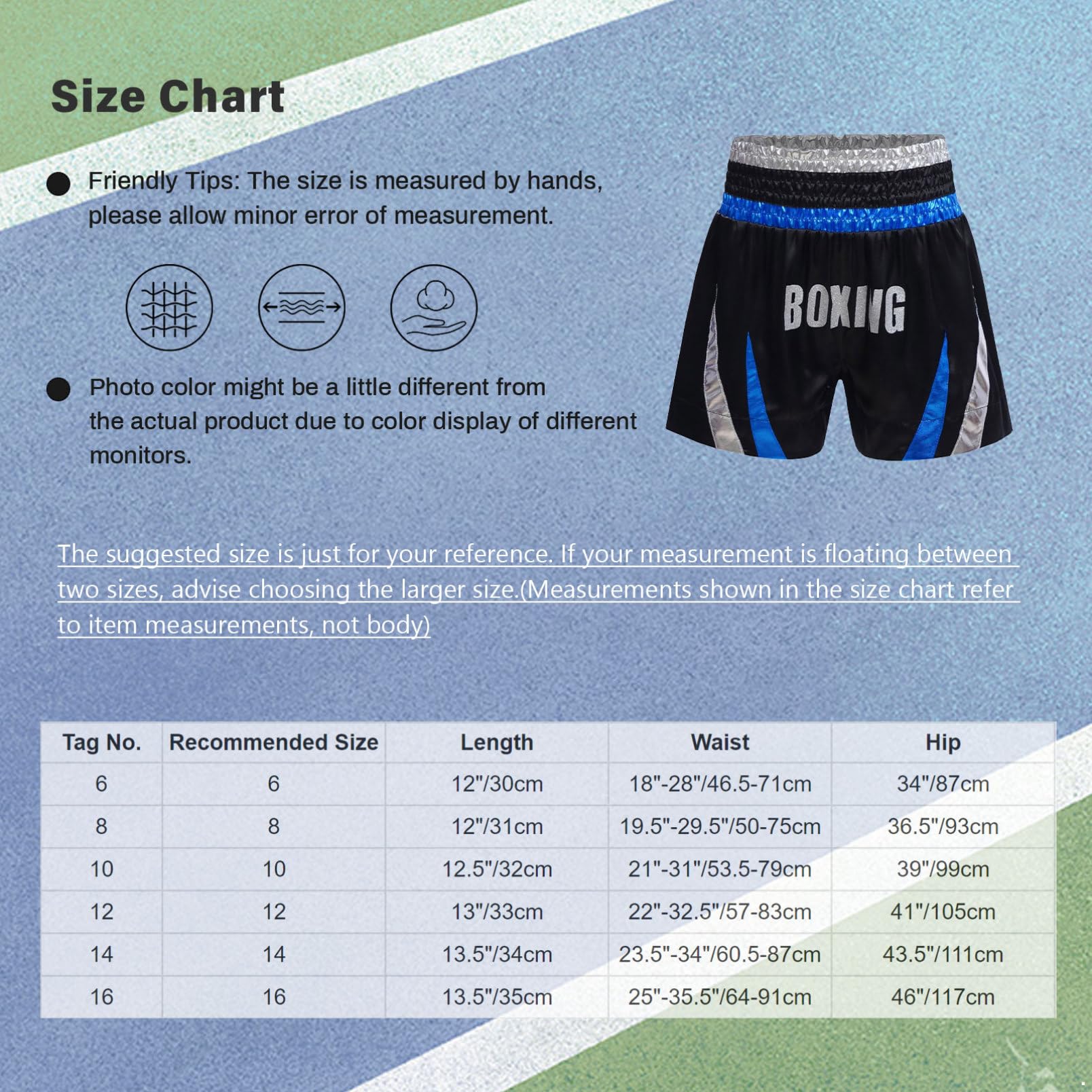 dPois Vêtements de Boxe Garçon Enfant Short de Boxe MMA Muay Thai Combat Fitness