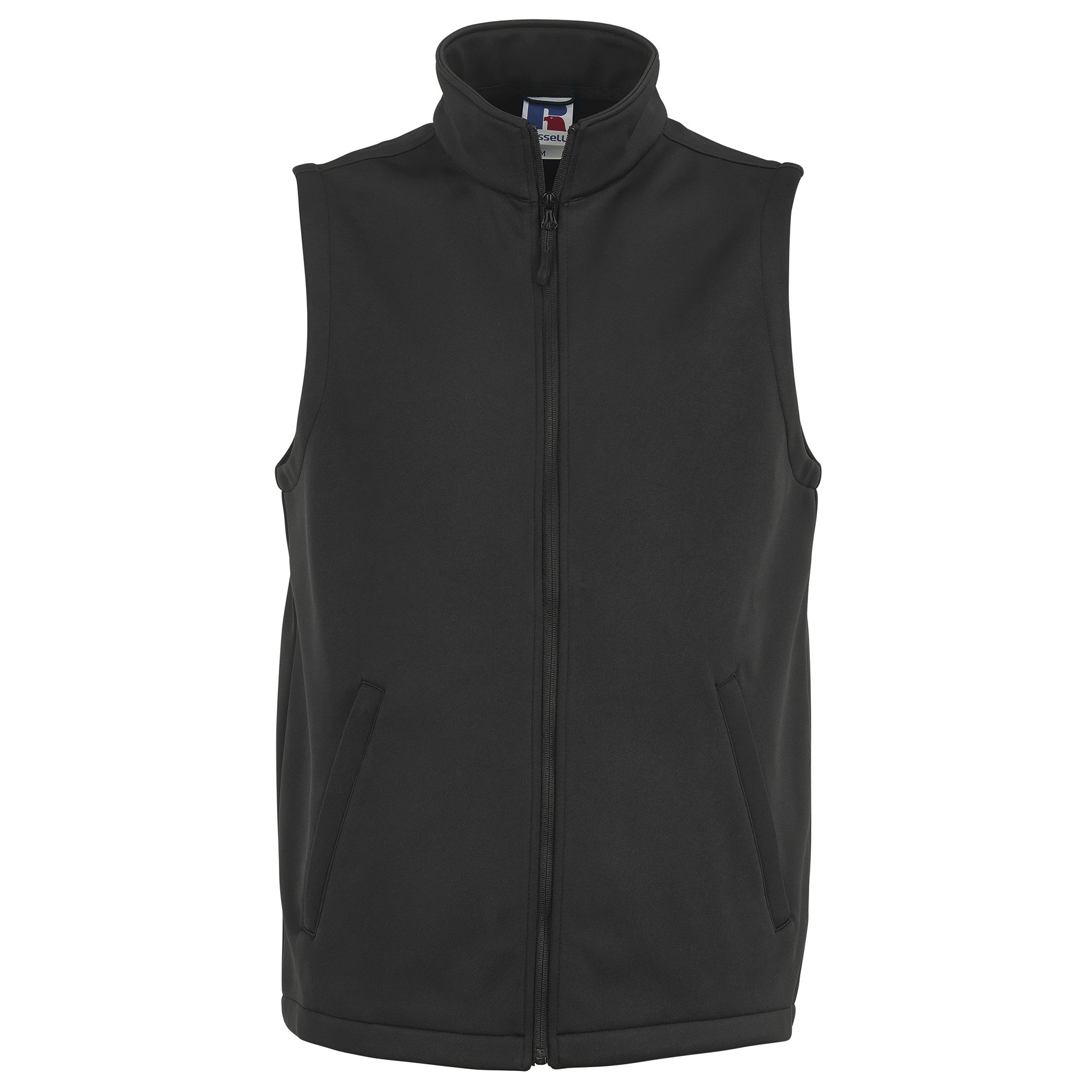 Russell (L, Black) Mens Smart Softshell Gilet Jacket
