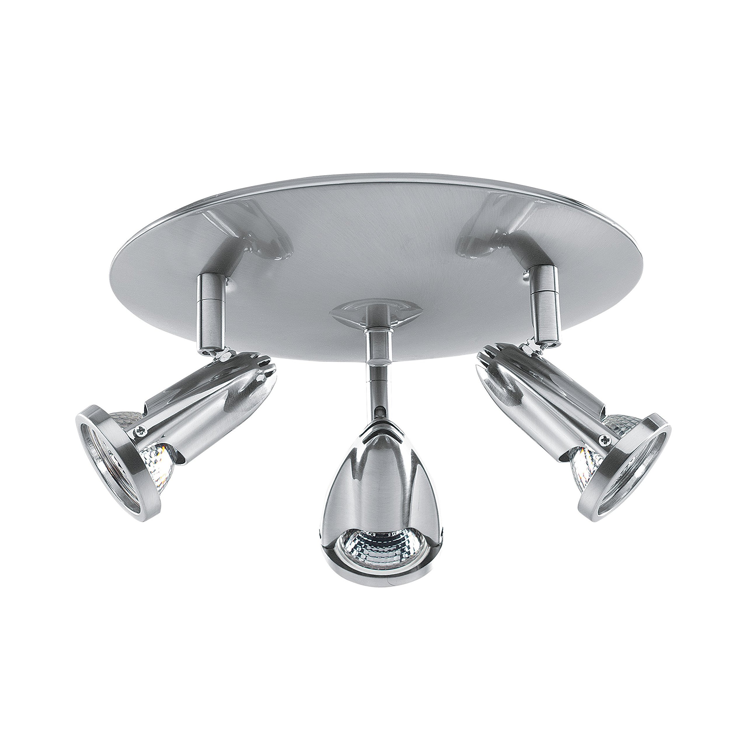 Cobra - LED Flush Mount Spotlight Cluster - Brushed Steel Finish