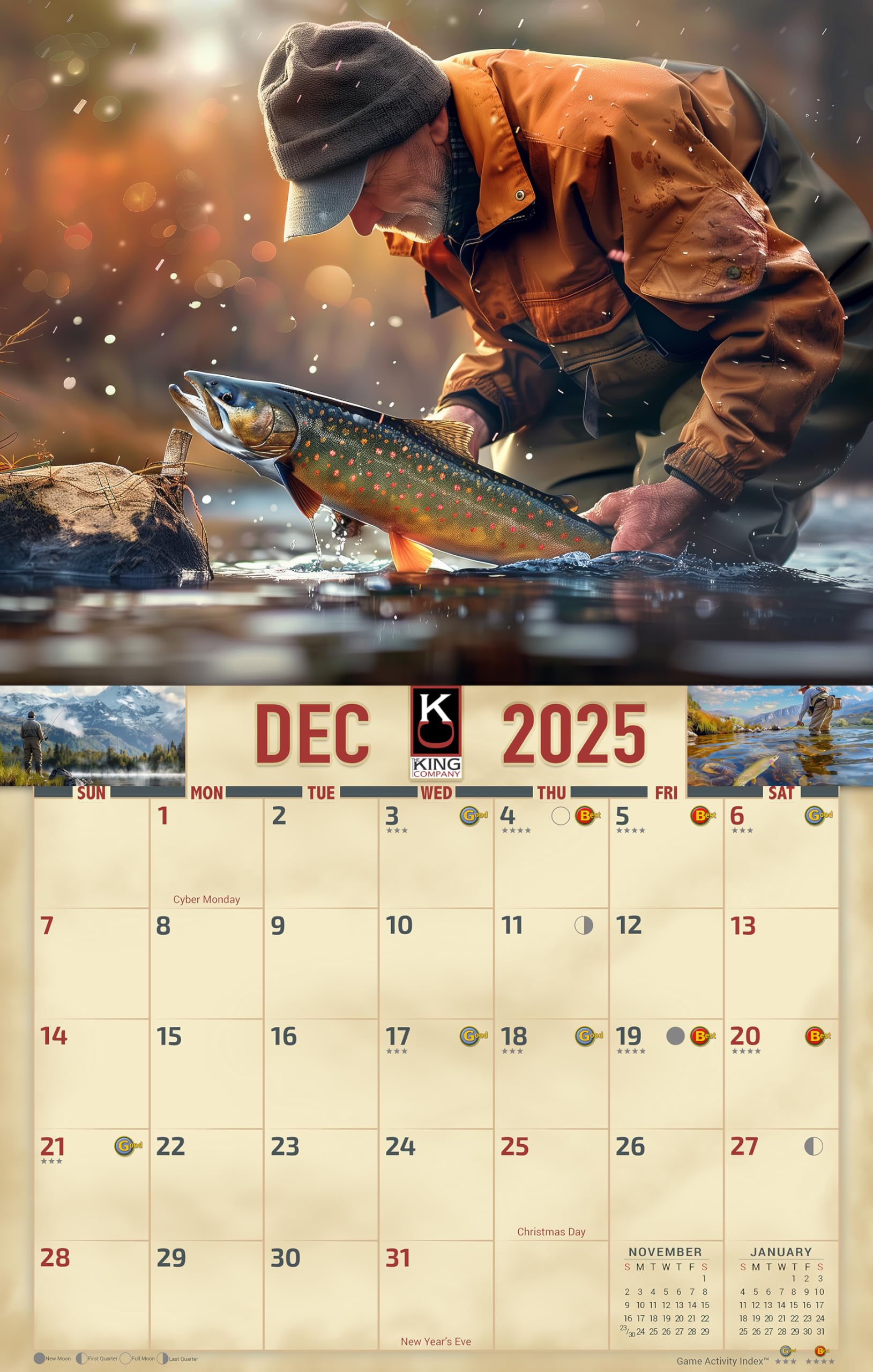 amazon-com-2025-fresh-water-fishing-wall-calendar-16-month-x-large-size-14x22-best-fishing-calendar-by-the-king-company-monster-calendars-office-products