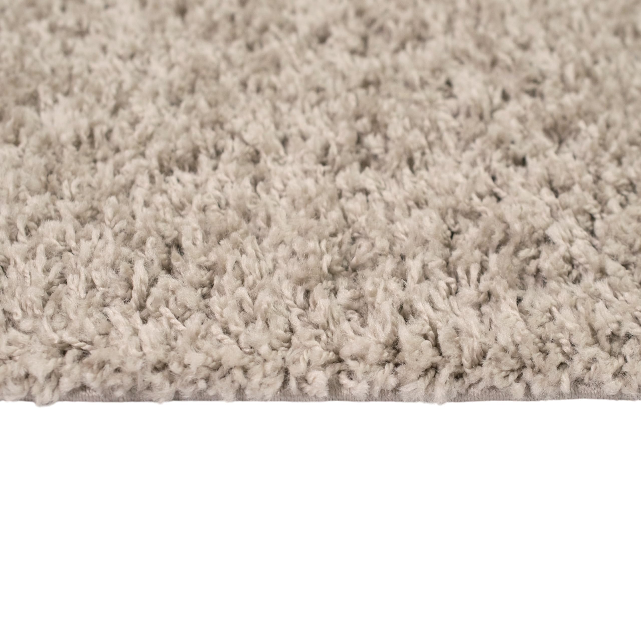 Teppich-Traum Tappeto Shaggy soffice | facile da pulire e resistente | in beige Größe 60x110 cm