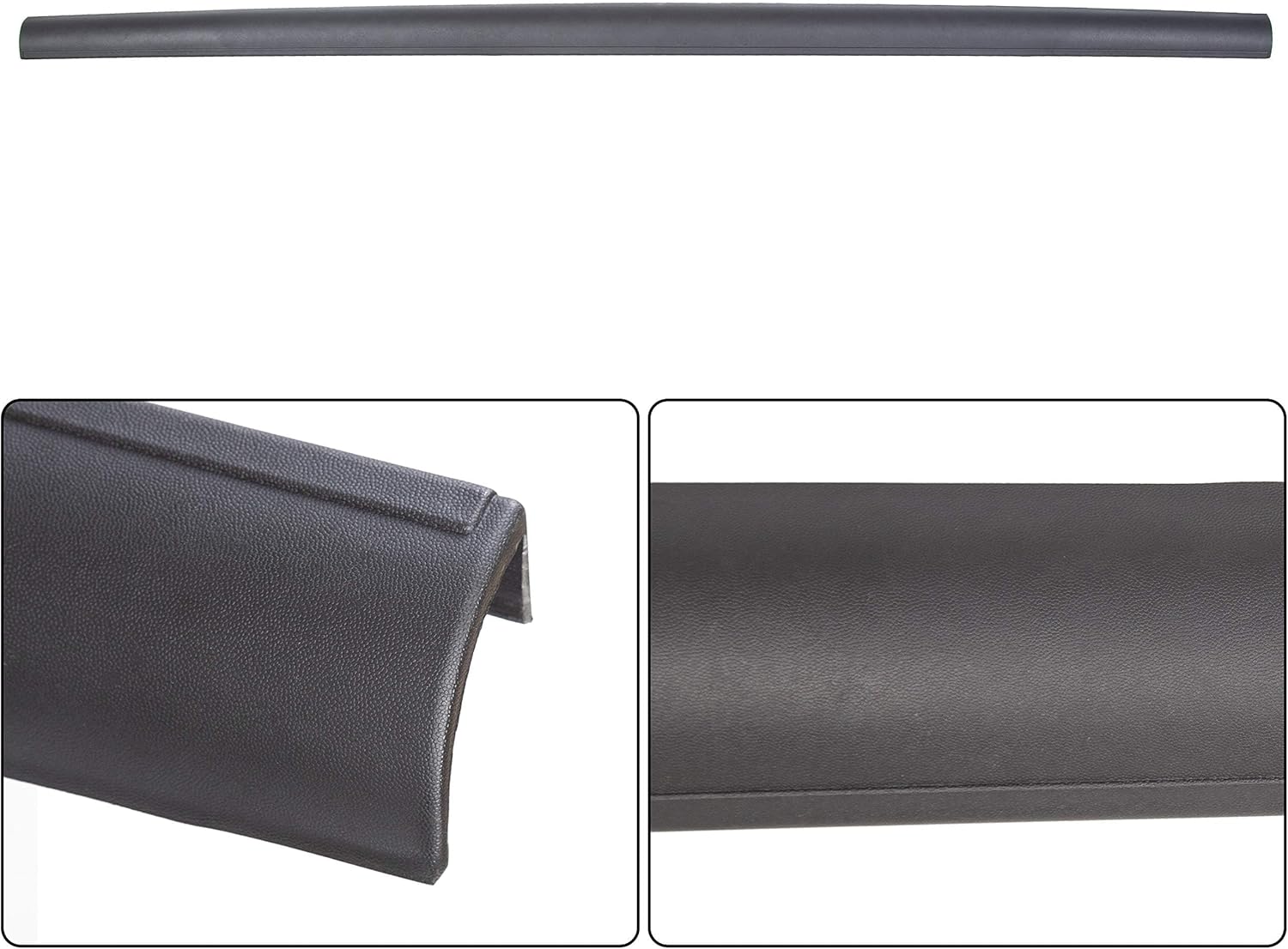 ECOTRIC Tailgate Molding Protector Cap Compatible with 1997-2003 Ford F150 Styleside, 2004 Heritage, 1999-2007 F250 F350 F450 Molding Protector Top Cover Spoiler Replace for 2C3Z9940602AAA FO1904103