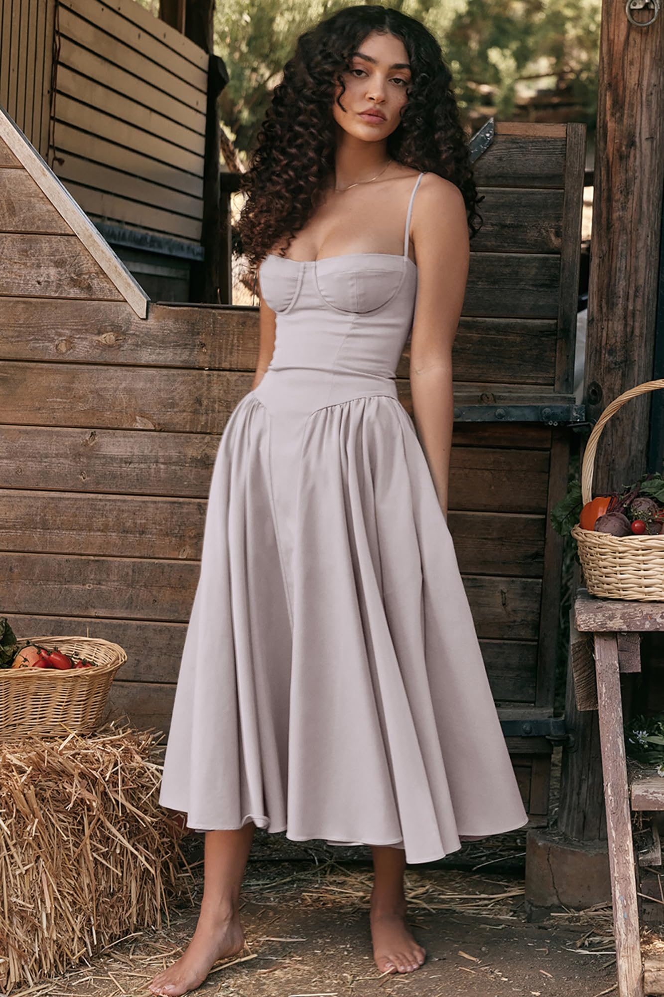 Yokqexz Women's Summer Dress Casual Dress Summer Sleeveless Dresses Suspenders Dress Ladies Party Dresses Sexy Date Dress (Color : Gray, Size : X-Large) : Clothing, Shoes & Jewelry