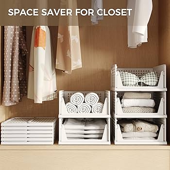 Amazon.com: Pinkpum 6 Pack Closet Organizers Storage Box