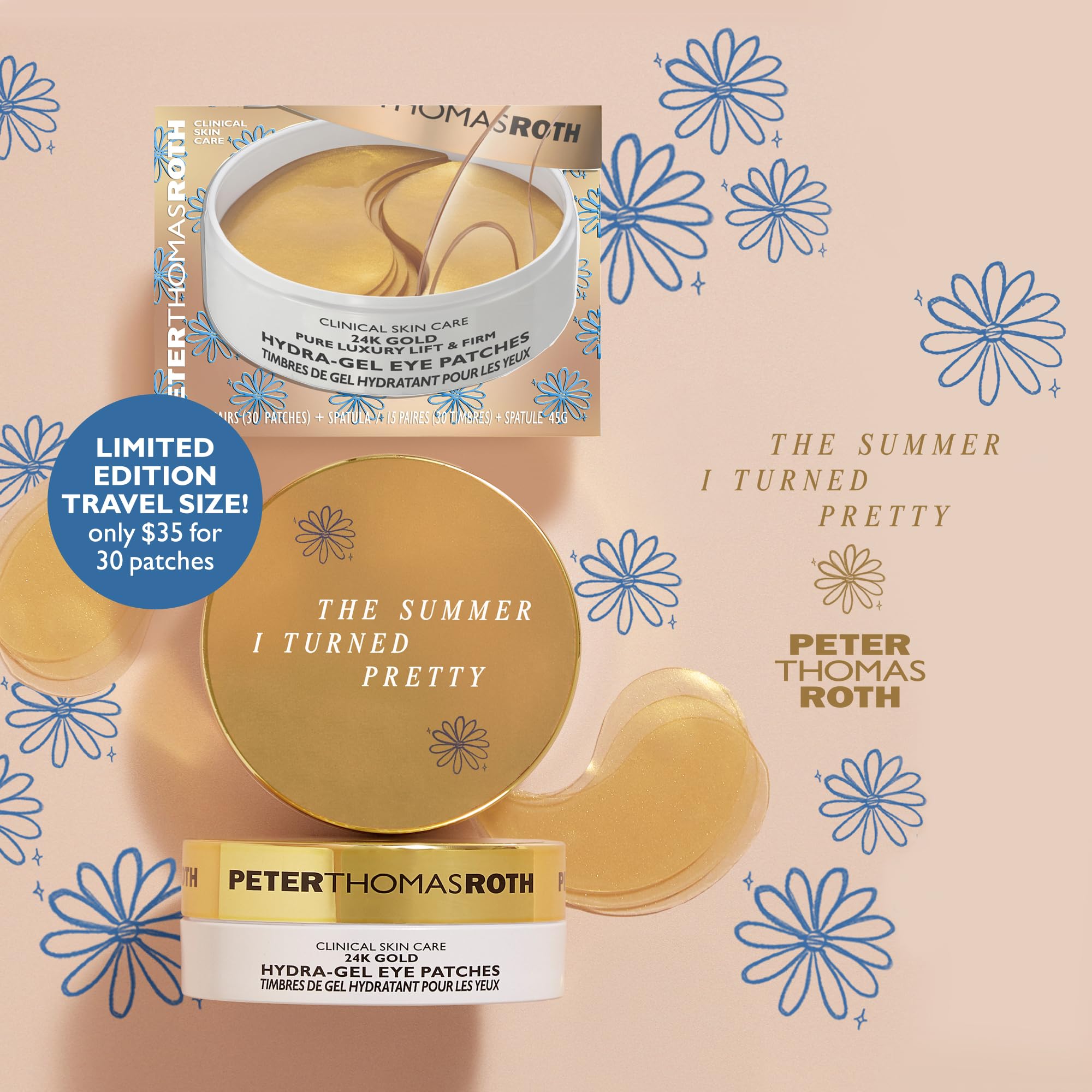 Peter Thomas Roth | The Summer I Turned Pretty x Peter Thomas Roth Travel-Size 24K Gold Hydra-Gel Eye Patches