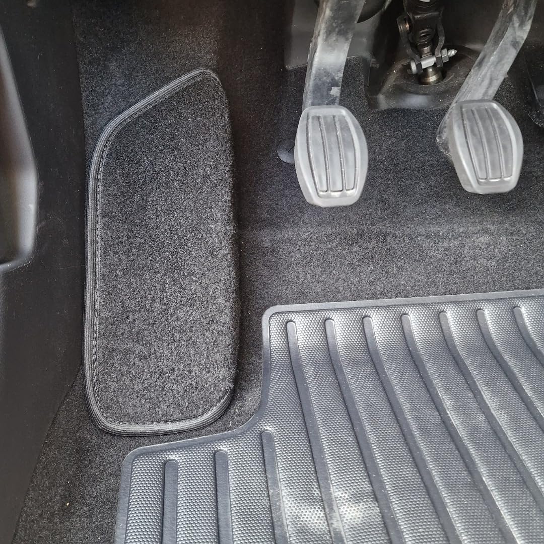 LANGBEAN Tapis Anti-poussière Pour Peugeot 2008 E-2008 2020-2024 2025 12PCS Tapis En Caoutchouc Antidérapant Pour Console Centrale Boîte De Rangement Porte Gobelet Boite à Gants, Noir