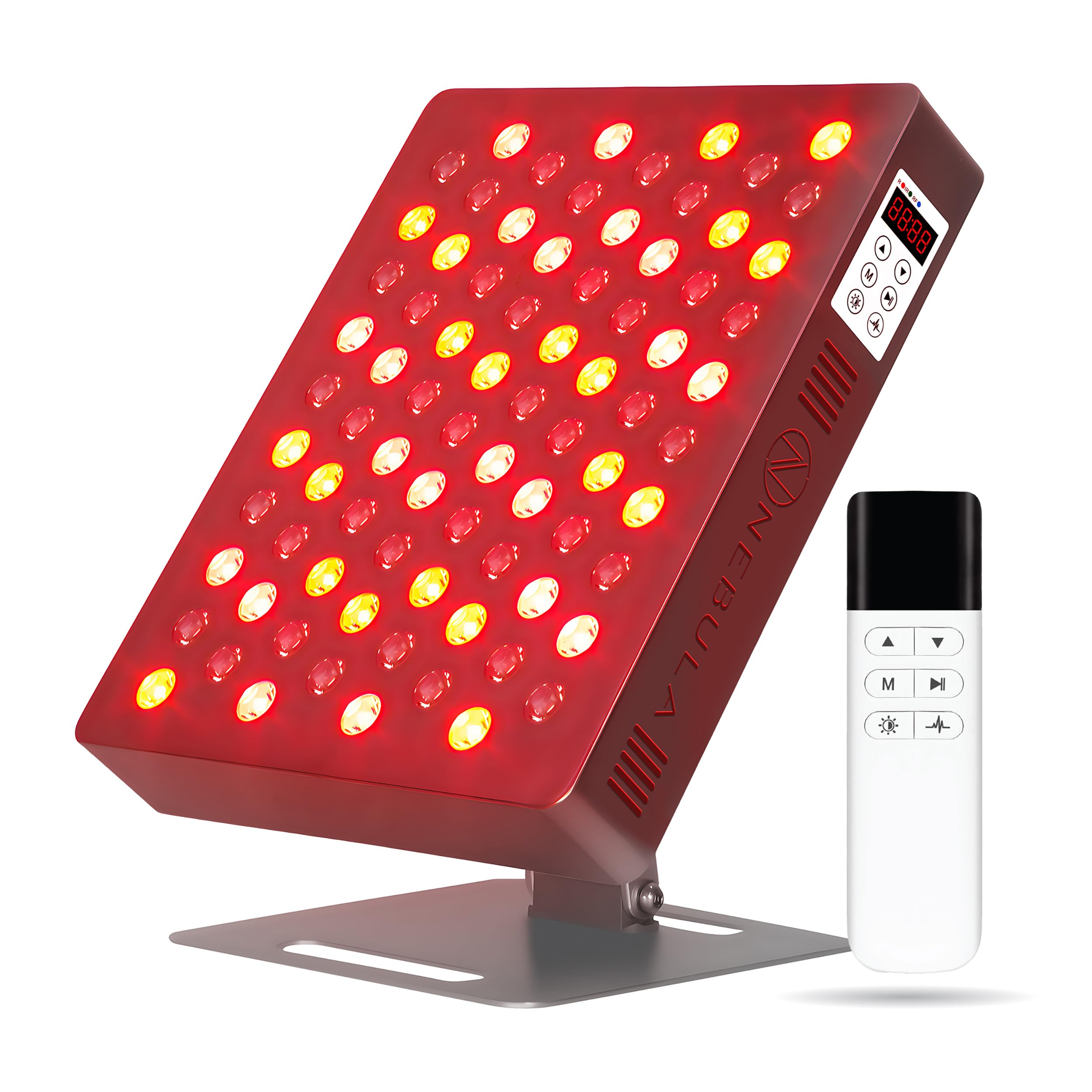 Nebula Dispositivo De Fototerapia 400W En Rojo Platino E Infrarrojo Cercano: Brazo De Escritorio Ajustable, 80 LED De Alta Intensidad Con Doble Pico De Longitud De Onda De 630nm A 850nm