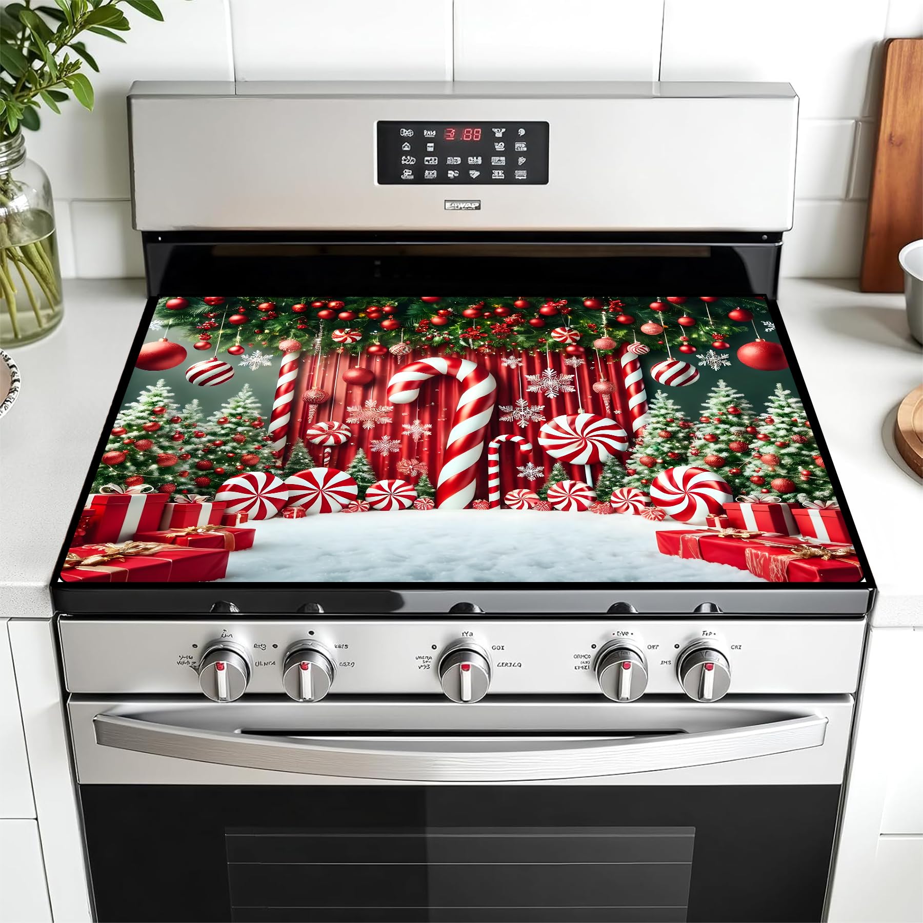 Stove Top Cover for Glass Electric Stove, Absorbent Diatomite Non-Slip Mat