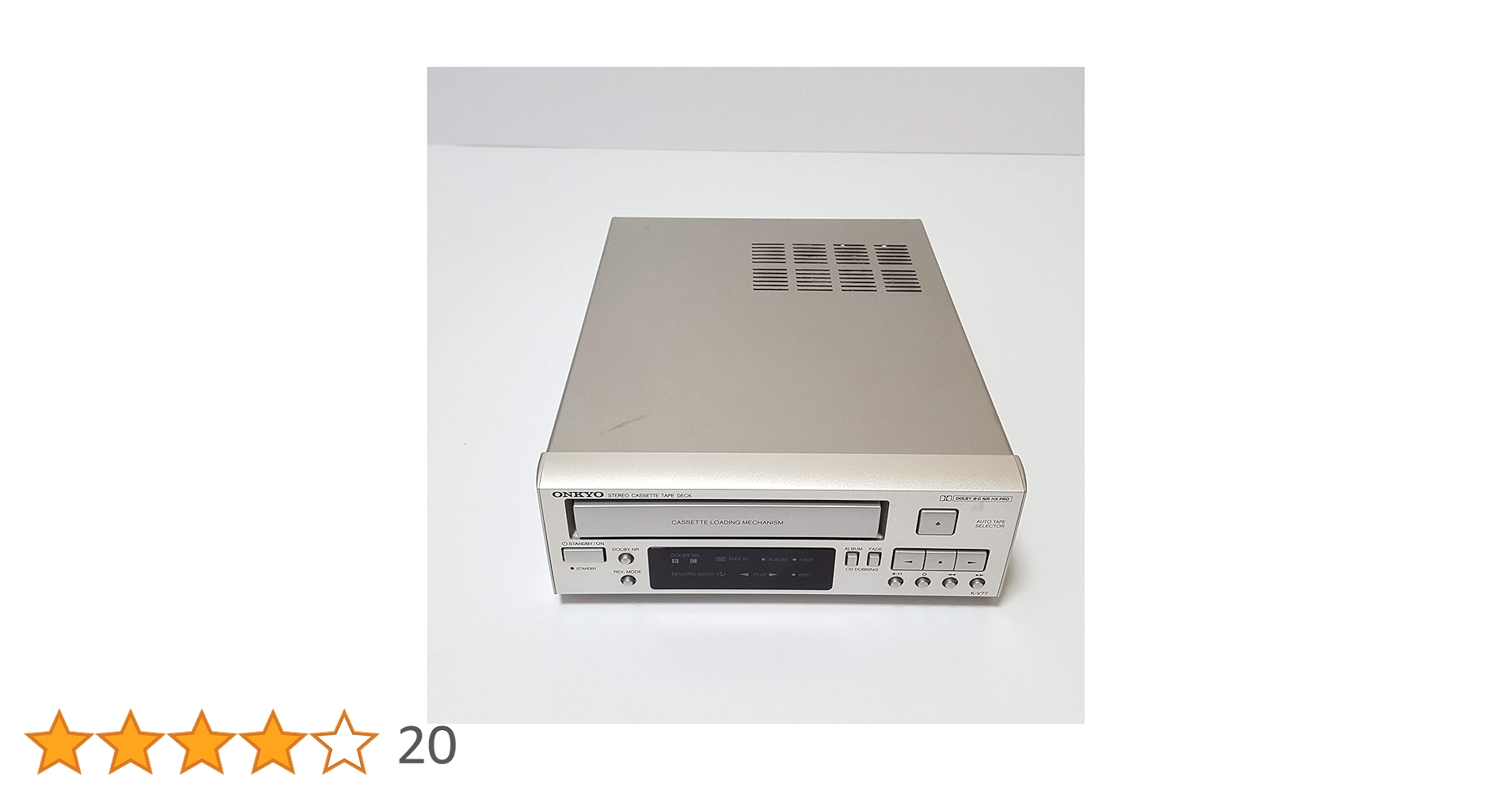 Amazon.co.jp: ONKYO オンキヨー（オンキョー） K-V77 カセットデッキ