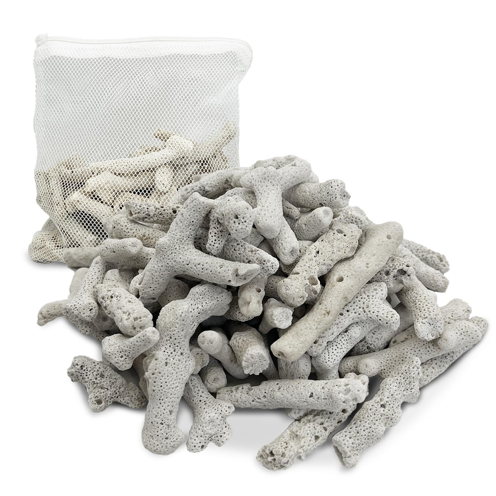 Corail écrasé pour aquarium 0,5 kg élévateur de pH naturel avec sac filtrant